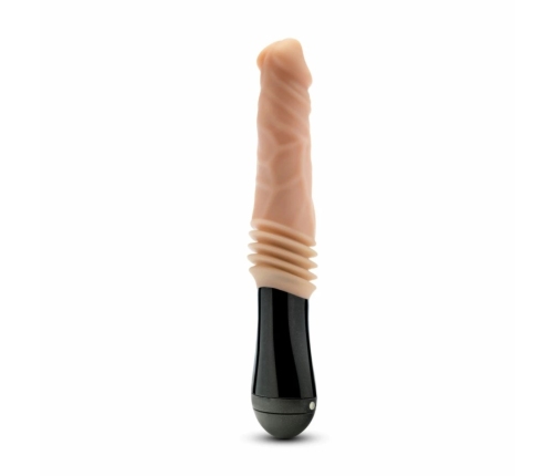 Dr. Skin Dr. Knight Silicone Thrusting & Vibrating Model, Beige, Rechargeable