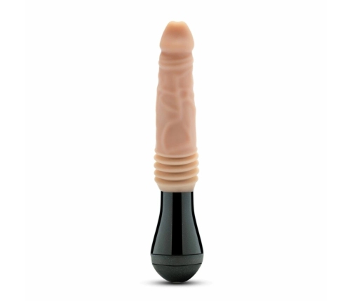 Dr. Skin Dr. Knight Silicone Thrusting & Vibrating Model, Beige, Rechargeable