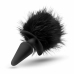 Blush Anal Adventures Platinum Rabbit Tail Plug Silicone Black S