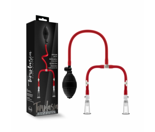 Blush Temptasia Nipple Squeeze Pump System - Adjustable Acrylic Set