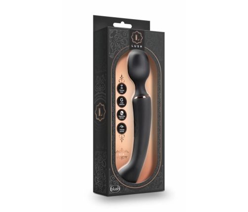 Lush Gia Dual Motor Vibrator Black Silicone with Flexible Design