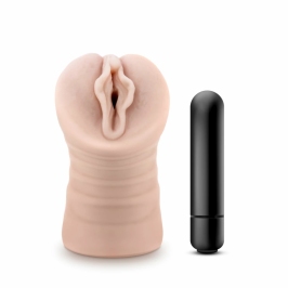Blush M for Men Ashley Intimate Device with Vibrating Bullet Insert X5 Material