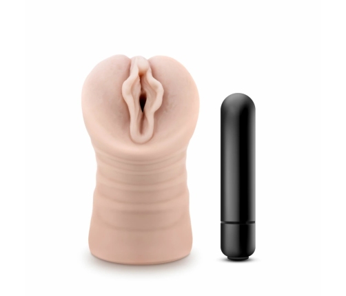 Blush M for Men Ashley Intimate Device with Vibrating Bullet Insert X5 Material