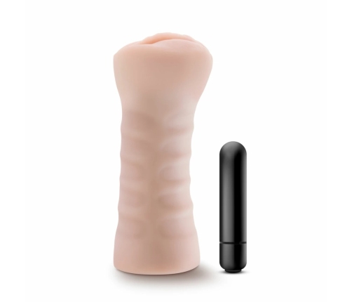 Blush M for Men Ashley Intimate Device with Vibrating Bullet Insert X5 Material