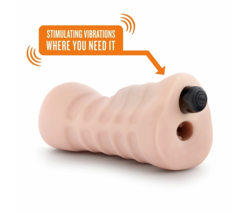 Blush M for Men Ashley Intimate Device with Vibrating Bullet Insert X5 Material