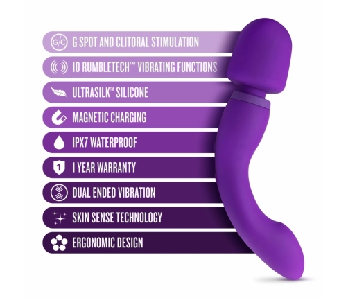 Blush Wellness Dual Sense Purple Multi-Function Silicone Massager