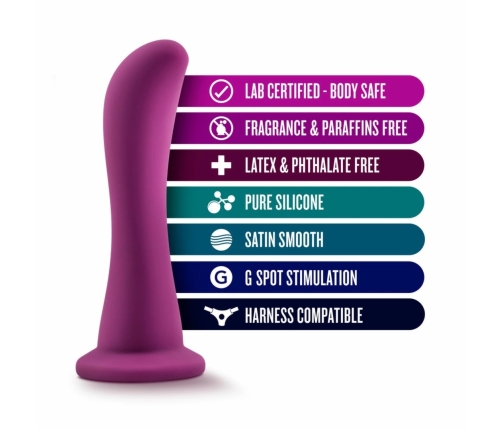 Blush Temptasia Bellatrix Silicone Device with Suction Cup Plum 15.8 cm