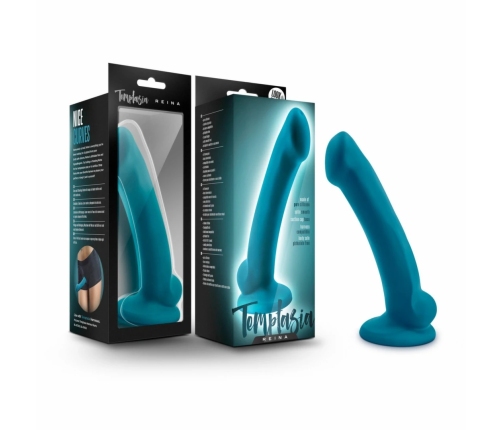 Blush Temptasia Reina Silicone Intimate Device Teal 18.4 cm Harness Compatible