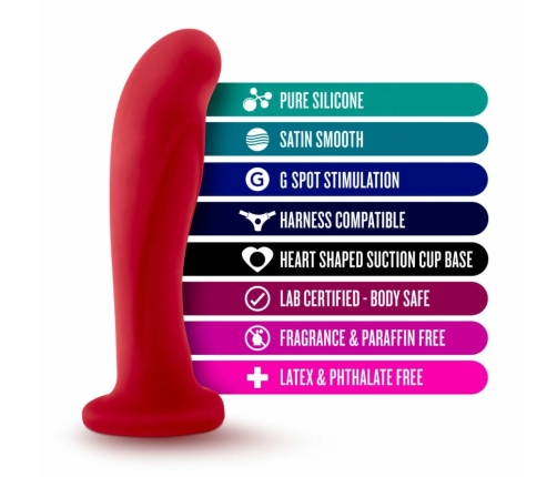 Blush Temptasia Jezebel Silicone Intimate Device Crimson 15.8cm