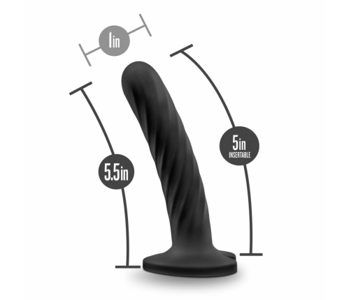 Blush Temptasia Twist Medium - Flexible Intimate Silicone Model, Purple
