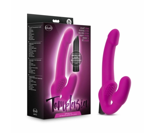 Blush Temptasia Estella Vibrating Strapless System Pink Silicone 20cm