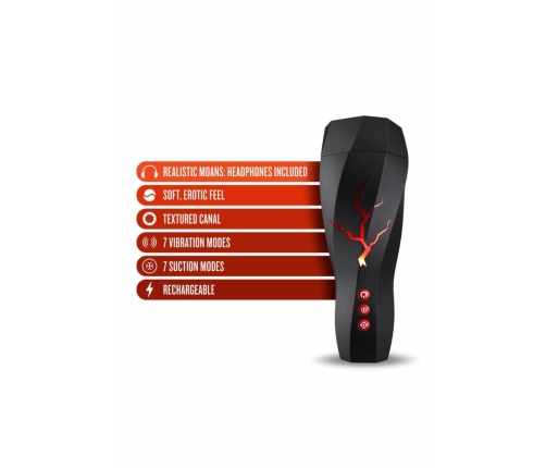 M For Men Storm White - Intimate Vibro Device with Suction System USB