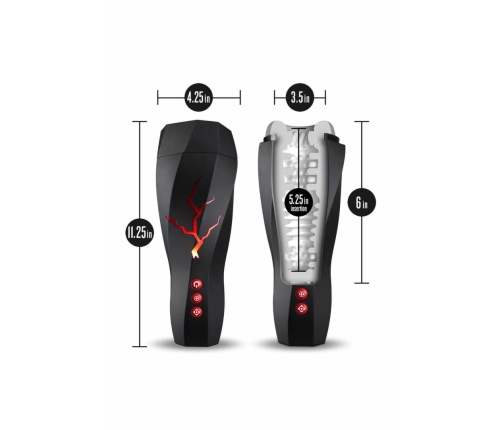 M For Men Storm White - Intimate Vibro Device with Suction System USB