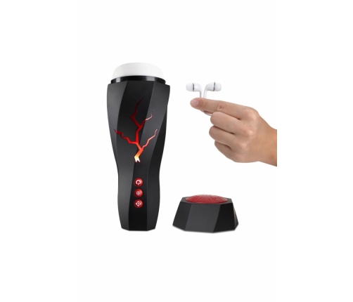 M For Men Storm White - Intimate Vibro Device with Suction System USB