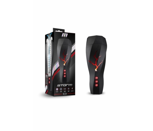 M For Men Storm White - Intimate Vibro Device with Suction System USB