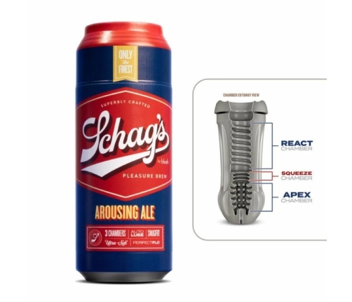 Schag’s Arousing Ale Intimate Device Frosted 4-Chamber Grip System