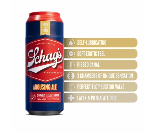 Schag’s Arousing Ale Intimate Device Frosted 4-Chamber Grip System