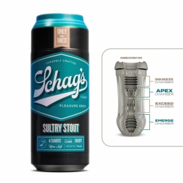 Schag's Sultry Stout Intimate Device Frosted - Multi-Chamber Grip System
