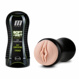 Blush M for Men Soft & Wet Intimate Cup Self-Lubricating, 18.4 cm Large
