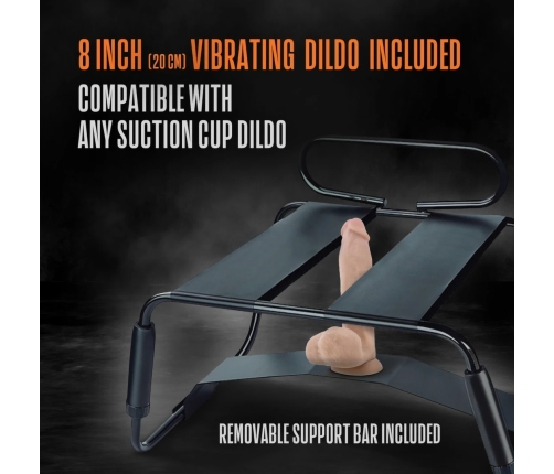 Blush Temptasia Surrender Intimate Chair Black Adjustable 136kg Max Load