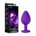 Blush Temptasia Heart Base Plug Medium Purple Silicone Gemstone