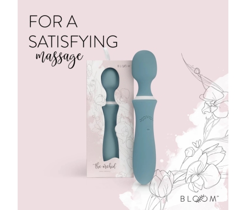 Bloom The Orchid Wand - Rechargeable Massager, Swipe Control, Purple
