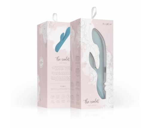 Bloom The Violet Dual-Action Silicone Vibrator with Swipe Control, Purple