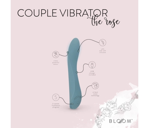 Bloom The Rose Intimate Device G-Spot Silicone Pink USB Rechargeable