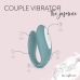 Bloom Jasmine C-Shape Vibrator Green - Soft Silicone, Swipe Control