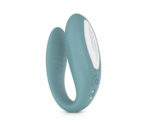 Bloom Jasmine C-Shape Vibrator Green - Soft Silicone, Swipe Control