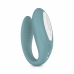 Bloom Jasmine C-Shape Vibrator Green - Soft Silicone, Swipe Control