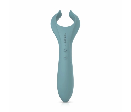 Bloom Peony Dual-Sided Couple Vibrator Green Silicone Waterproof