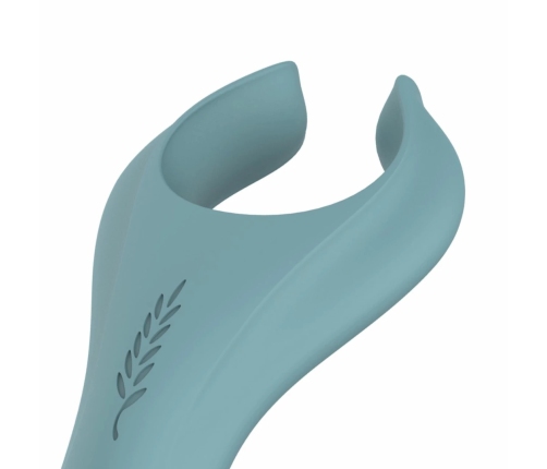 Bloom Peony Dual-Sided Couple Vibrator Green Silicone Waterproof