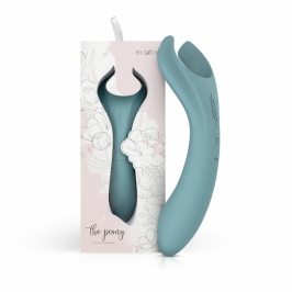 Bloom Peony Dual-Sided Couple Vibrator Green Silicone Waterproof
