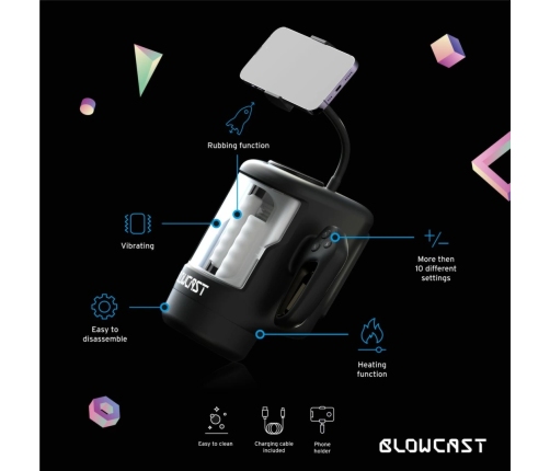 Blowcast WingXP Intimate Machine with Phone Holder and Multi-Function System