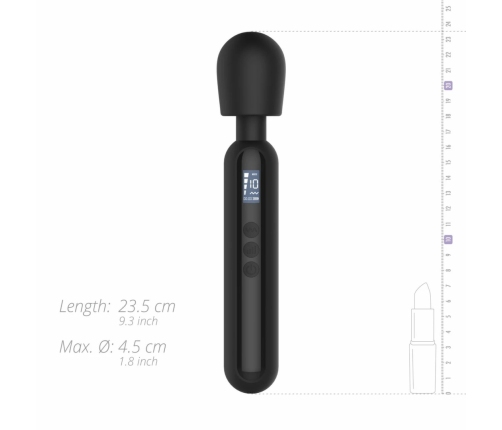 BLAQ Digital Wand Massager Black - With Display & Flexible Head