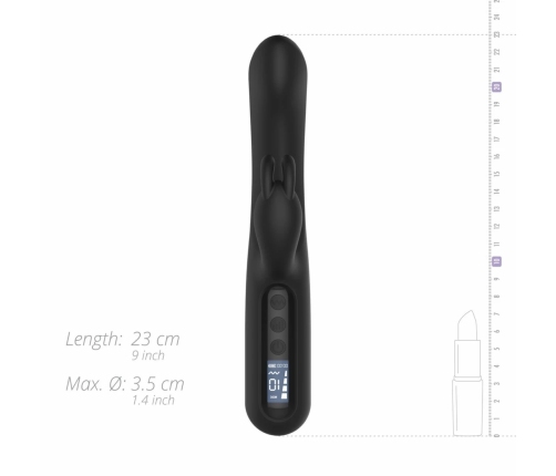 BLAQ Digital Rabbit Model Black - Dual Action Silicone Device with Display