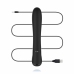 BLACQ Digital Curved Vibrator with Display - Black Silicone, USB Rechargeable