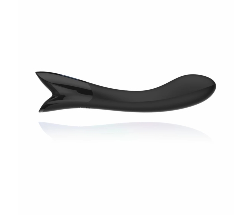 BLACQ Digital Curved Vibrator with Display - Black Silicone, USB Rechargeable