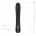 BLACQ Digital Curved Vibrator with Display - Black Silicone, USB Rechargeable
