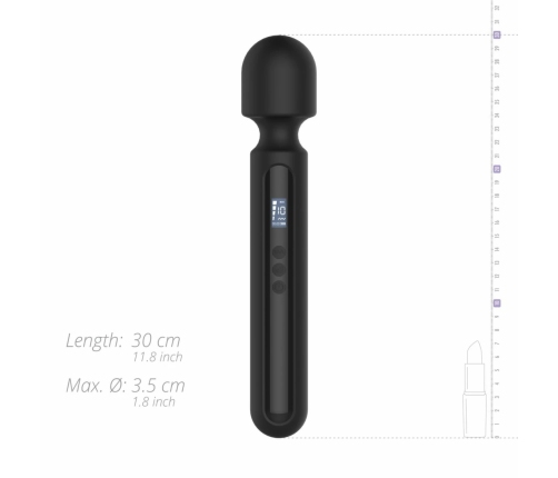 BLAQ Digital Super Wand Black - XL Flexible Massage Device with Display