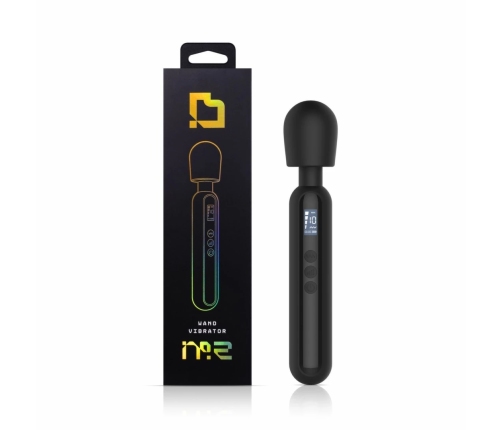 BLAQ Digital Super Wand Black - XL Flexible Massage Device with Display