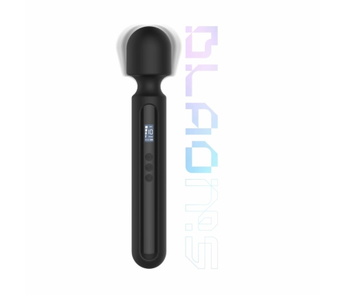 BLAQ Digital Super Wand Black - XL Flexible Massage Device with Display