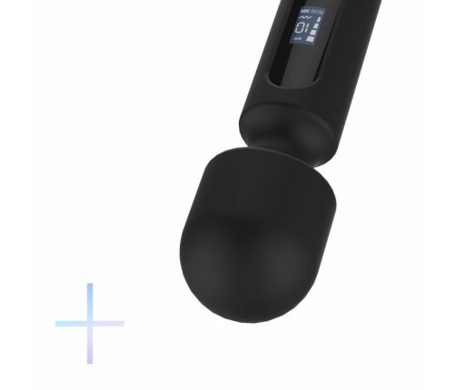 BLAQ Digital Super Wand Black - XL Flexible Massage Device with Display