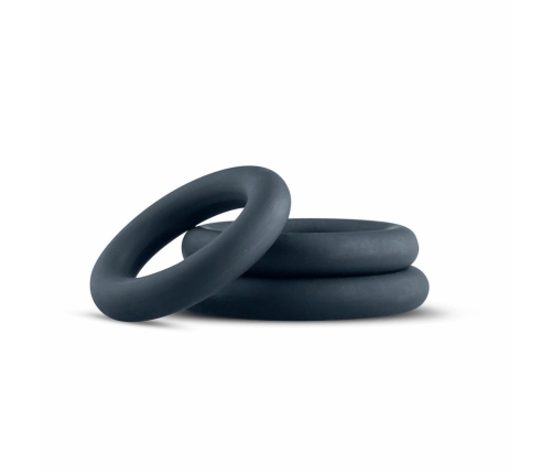 Boners Silicone Ring Set Grey 3 Sizes Flexible Skin-Friendly Material