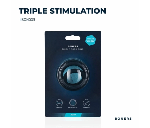 Boners Triple Ring Silicone Set - Adjustable Anatomical Support System