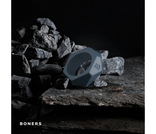 Boners Diamond Silicone Support Ring Grey - Thick, Flexible Design