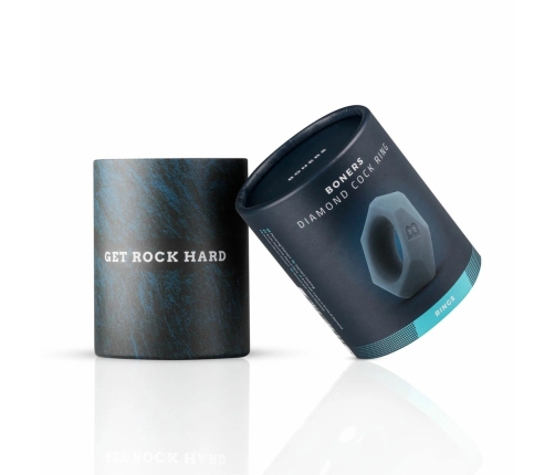 Boners Diamond Silicone Support Ring Grey - Thick, Flexible Design
