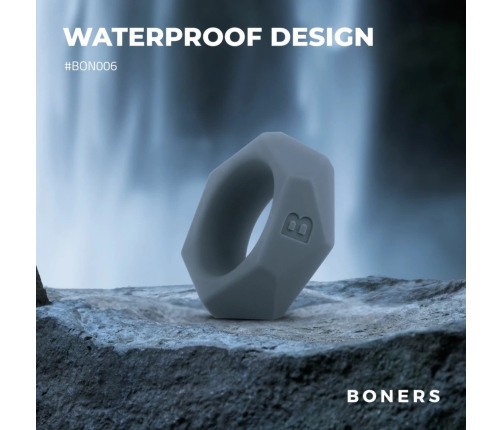 Boners Diamond Silicone Support Ring Grey - Thick, Flexible Design