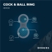 Boners Silicone Dual Ring & Anatomical Ball Support Grey